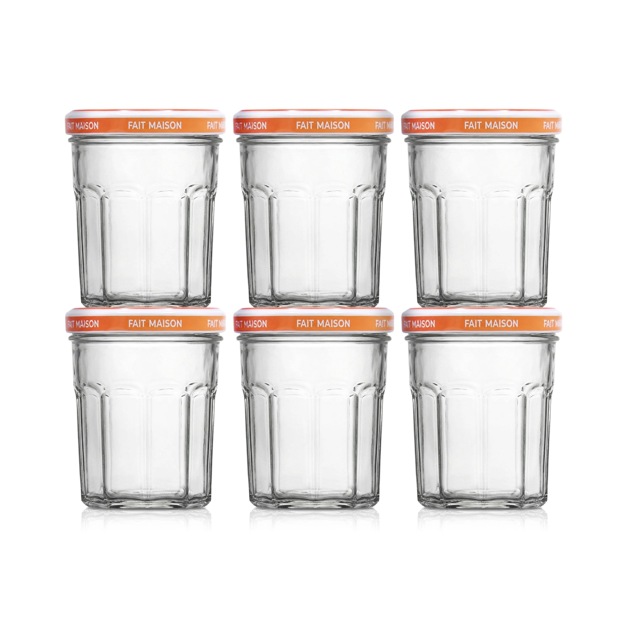Le Pratique - Inmaakpotten - Jampotten 6x385ml - 82mm set van 6 - set van 6 - productfoto 1