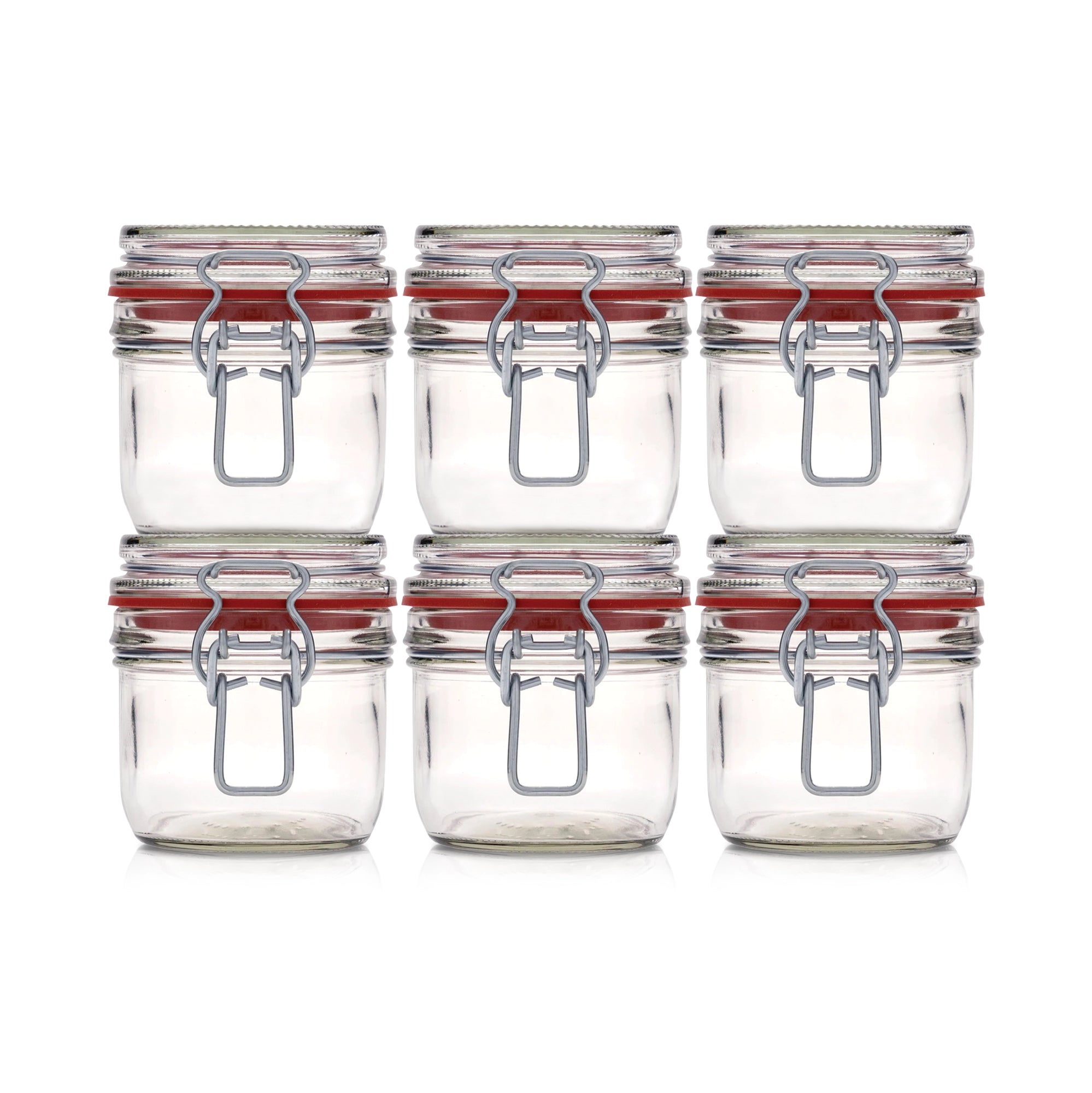 Le Pratique - Weckpot - 6x0,2 Liter - Set van 6 Beugelpotten 200ml - set van 6 - productfoto