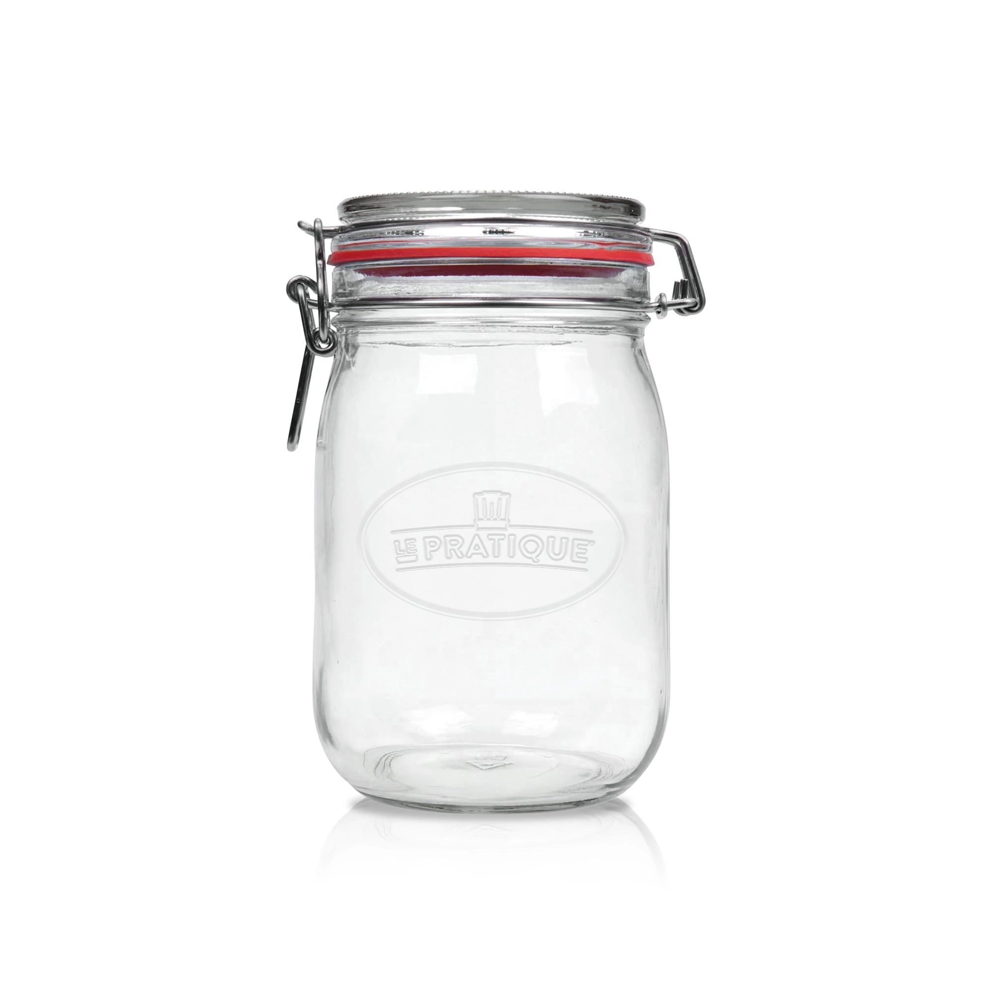 Le Pratique - Weckpot - 6x1 Liter - Set van 6 Beugelpotten 1000ml - productfoto