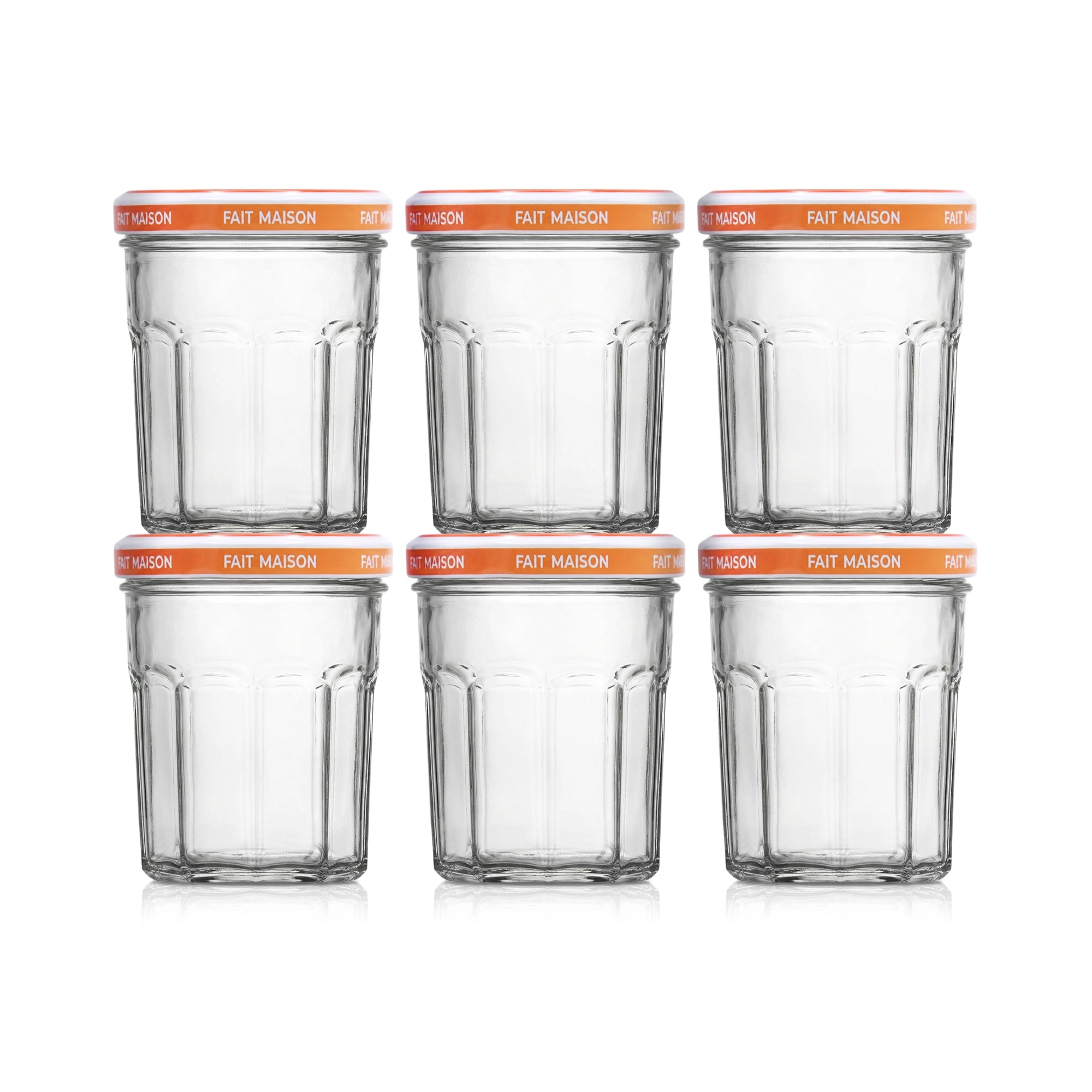 Le Pratique - Inmaakpotten - Jampotten 6x385ml - 82mm set van 6 - set van 6 - productfoto 1 miniatuur