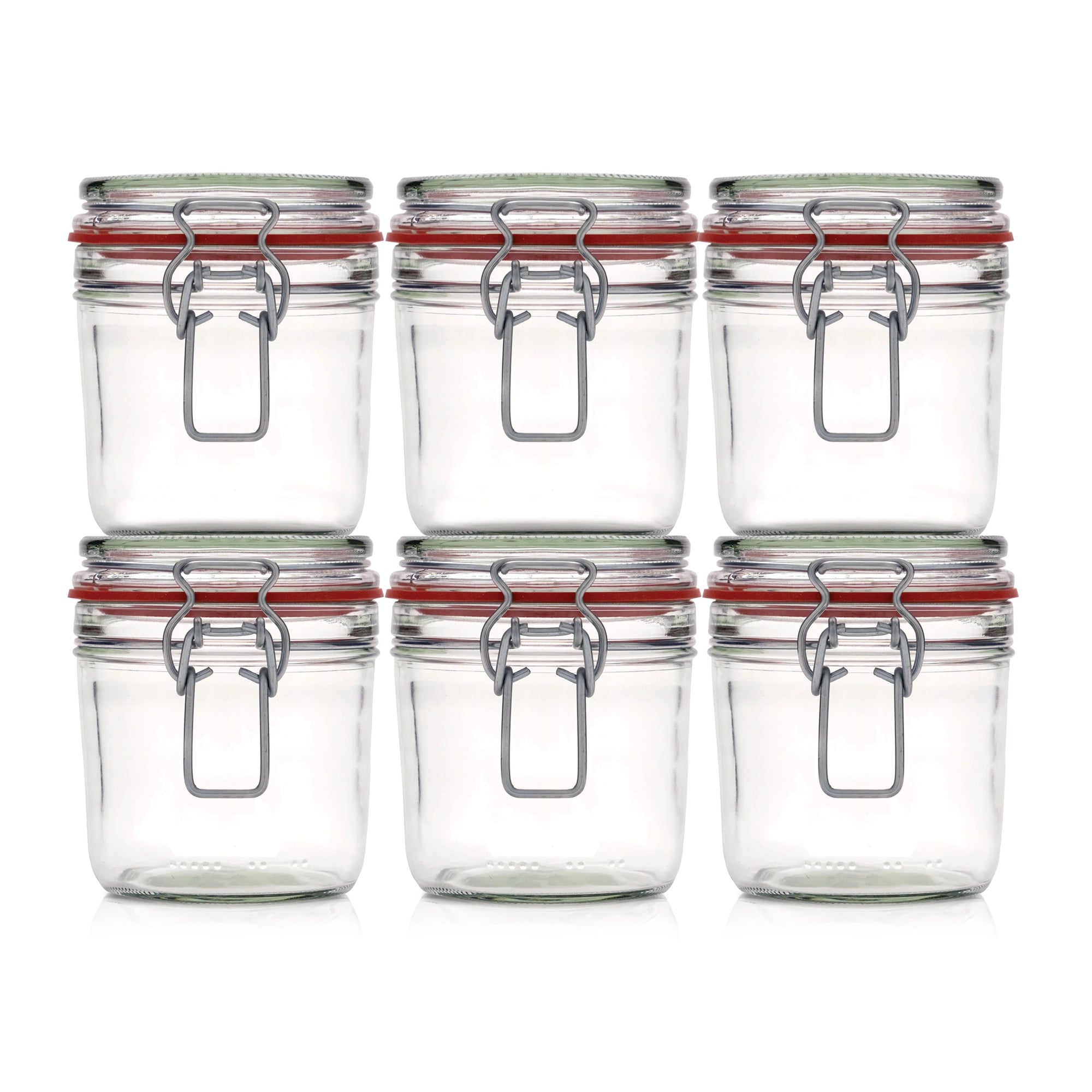 Le Pratique - Weckpot - 6x0,35 Liter - Set van 6 Beugelpotten 350ml - set van 6 - productfoto miniatuur