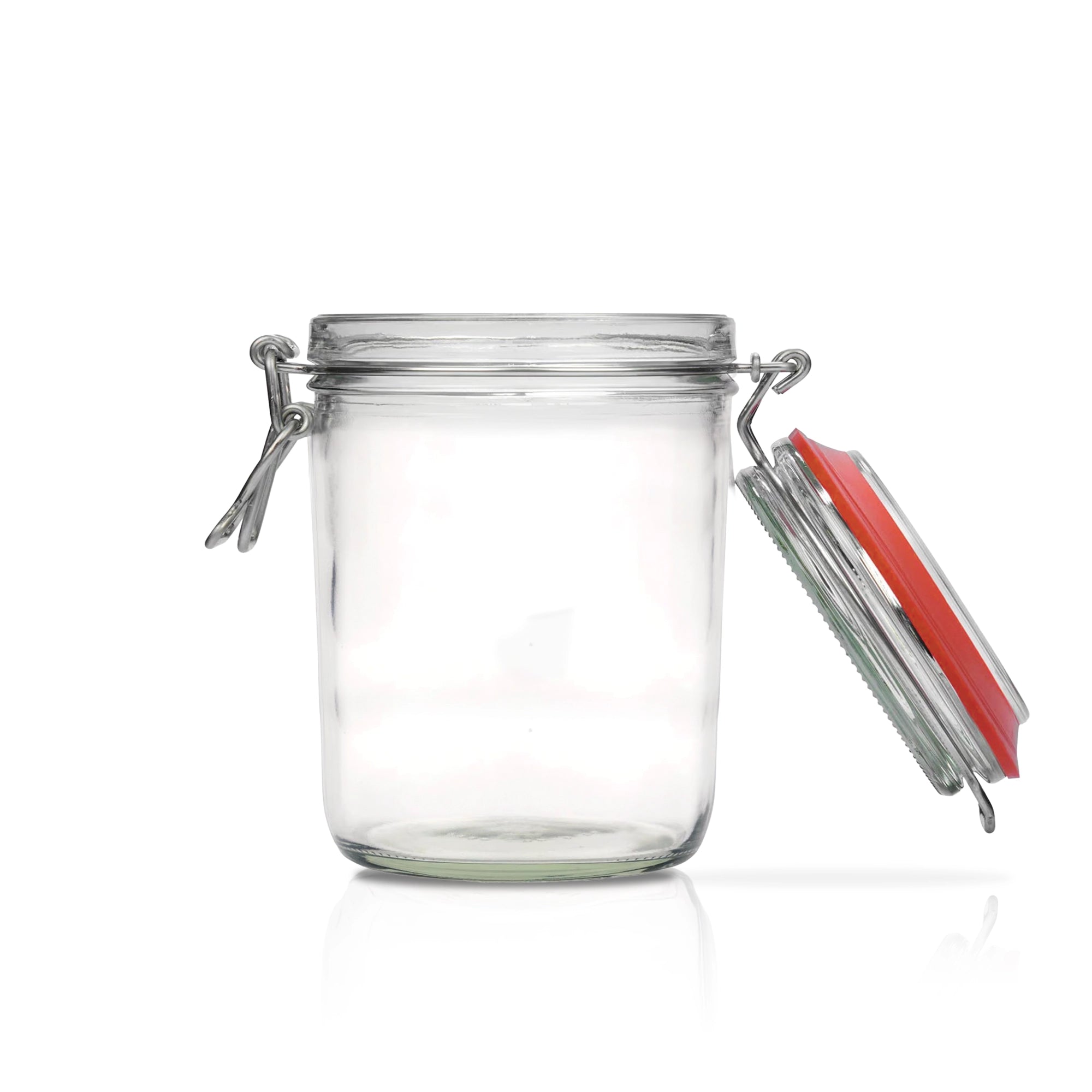 Le Pratique - Weckpot - 6x0,75 Liter - Set van 6 Beugelpotten 750ml - open miniatuur