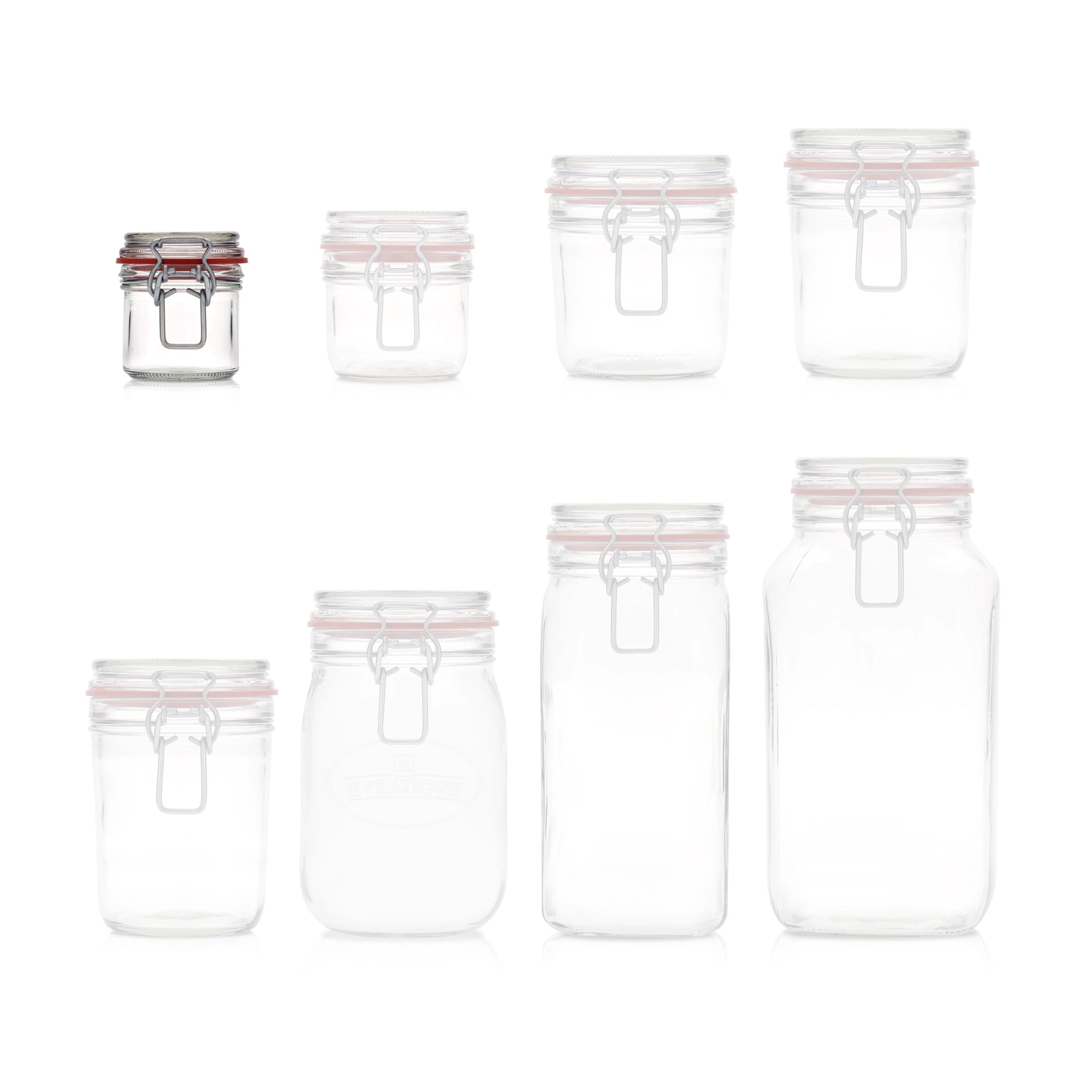 Le Pratique - Weckpotje - 0,125 Liter - Rond 125ml - maatindicatie miniatuur