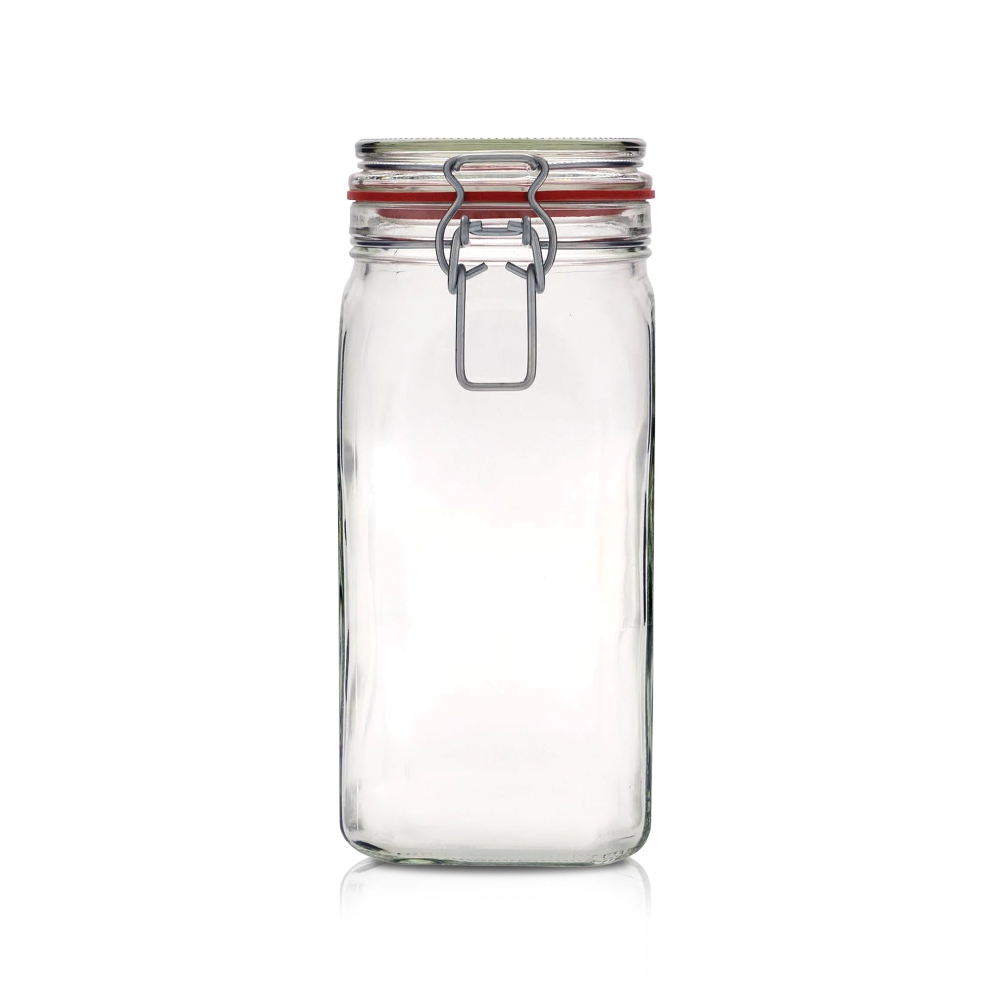 Le Pratique - Weckpot - 1,4 Liter - Vierkante Beugelpot 1400ml - productfoto miniatuur