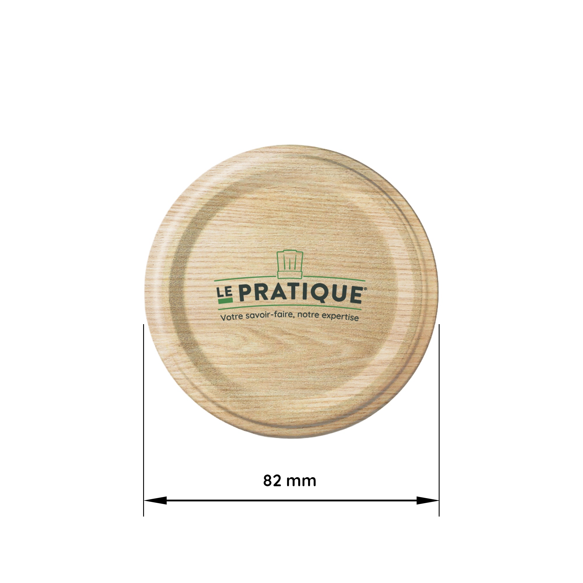 Le Pratique - Twist-Off Deksels 6x82mm Houtlook - Set van 6 TO82 - set van 6 - productfoto 2 miniatuur
